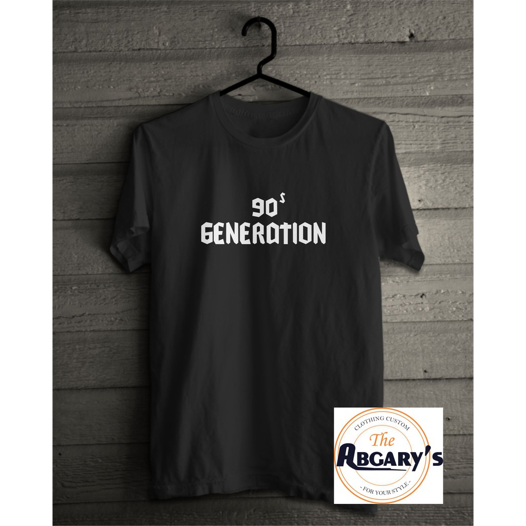 KAOS GENERASI TAHUN 90 AN | KAOS 90S GENERATION