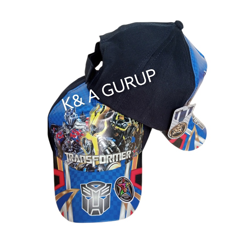 topi anak karakter robot POWE RANGERS,TRANSFORMERS, TOBOT,/Topi anak terbaru Bisa (COD)