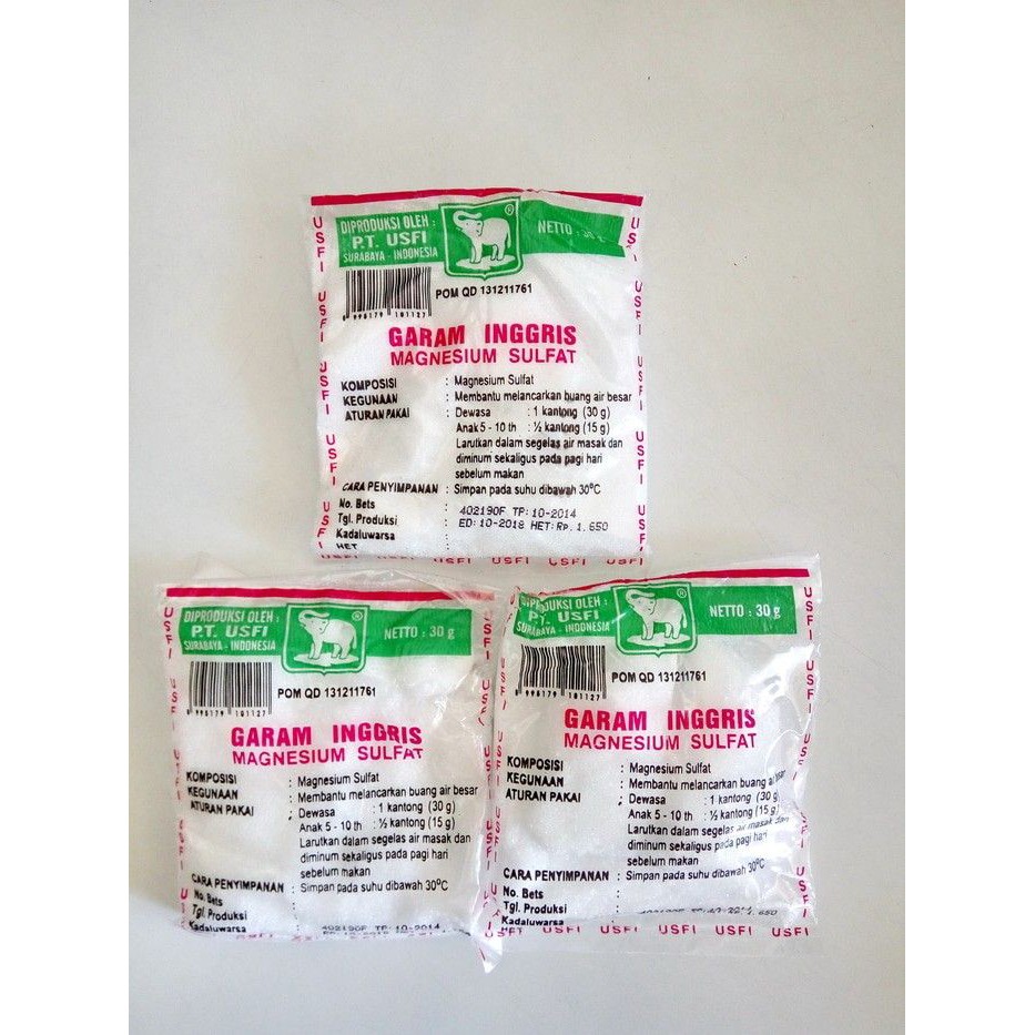 

Garam Inggris harga 1 sachet