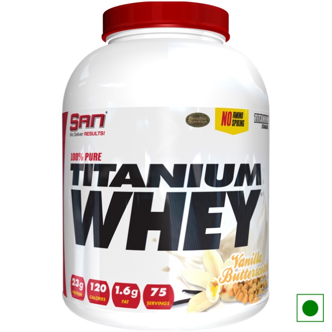100% Pure Titanium Whey SAN 5Lbs Vanilla Butterscotch