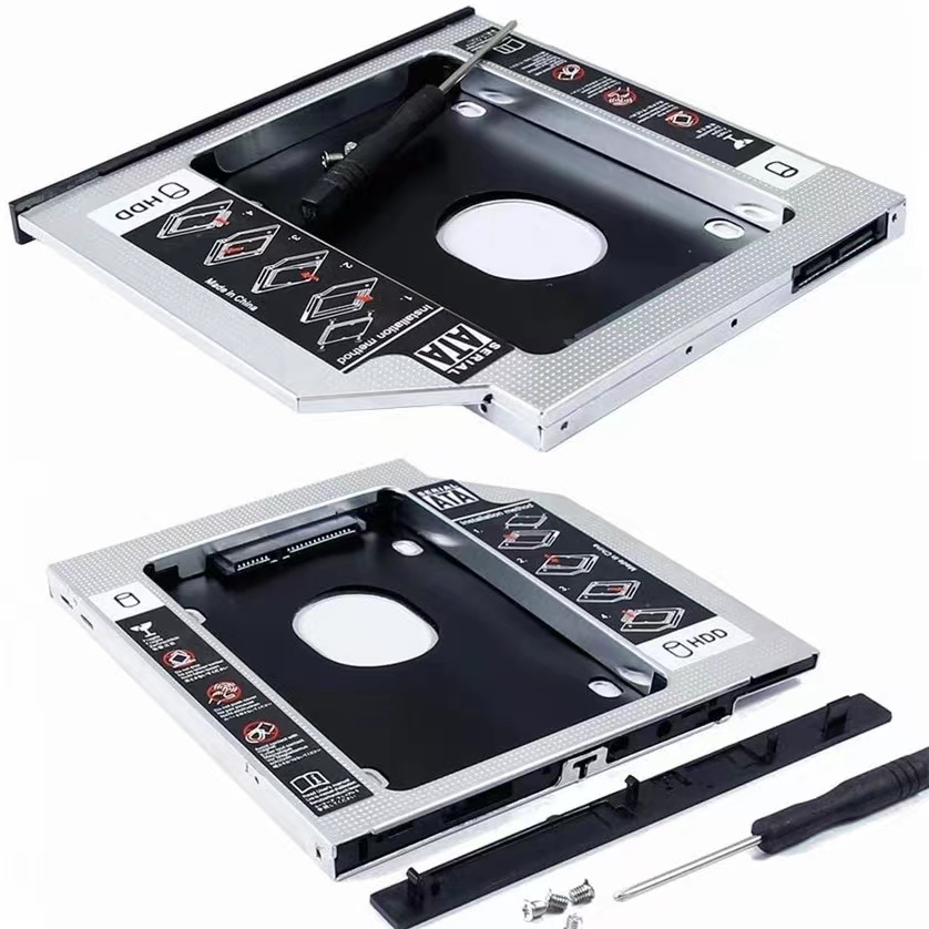 HDD SSD CADDY TIPIS 9.5MM / SSD CADDY / HDD CADDY / SLOT DVD TO SLOT HDD / CADDY 9.5MM