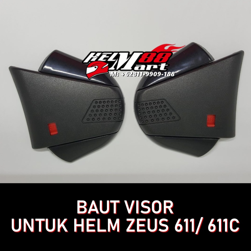 Baut Zeus 611 611C Ear Cover Zeus ZS611 Kuncian ZS611C Sparepart Helm Zeus ZS-611