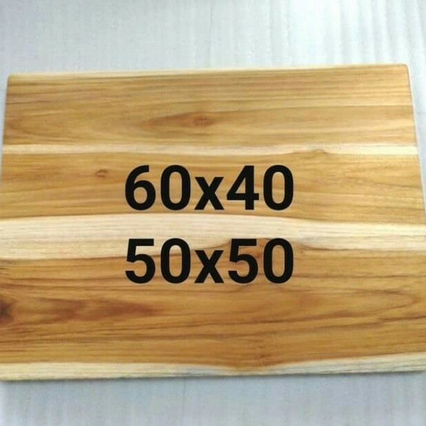 talenan kayu jati asli besar serbaguna