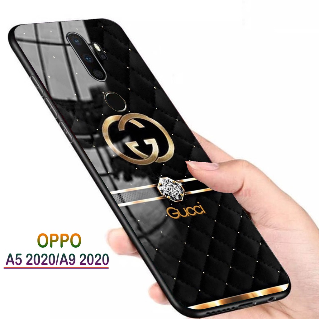 Softcase Glass Kaca OPPO A5 2020, A9 2020 - Casing HP OPPO A5 2020, A9 2020 [ S42 ].