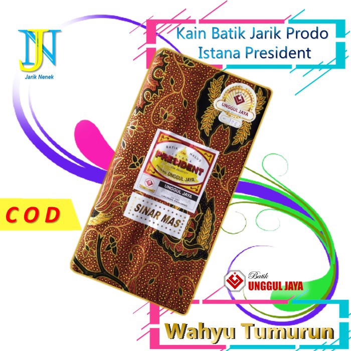 Kain Batik Jarik Prodo H. Santoso Istana Presiden Motif Wahyu Tumurun Premium