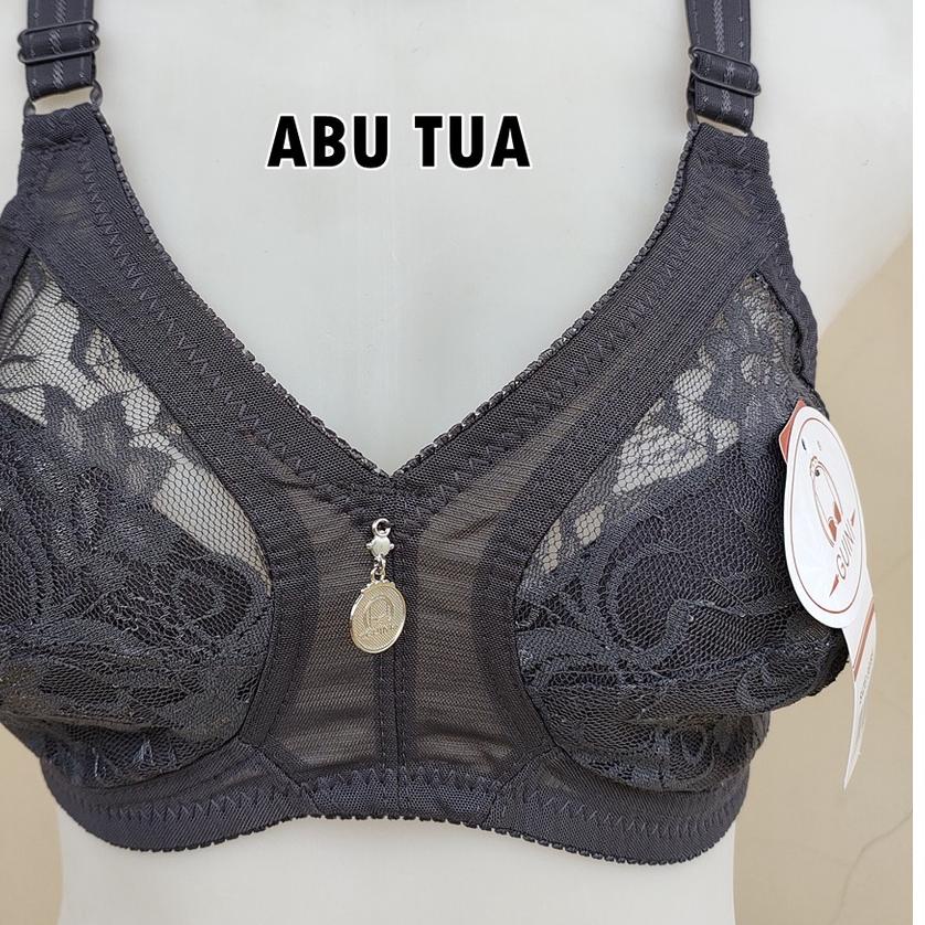 ✧ Bra Brukat Guini 404 Uk 36-42 / BH Tanpa Kawat Tanpa Busa / BH Emak Kancing 2 ♛