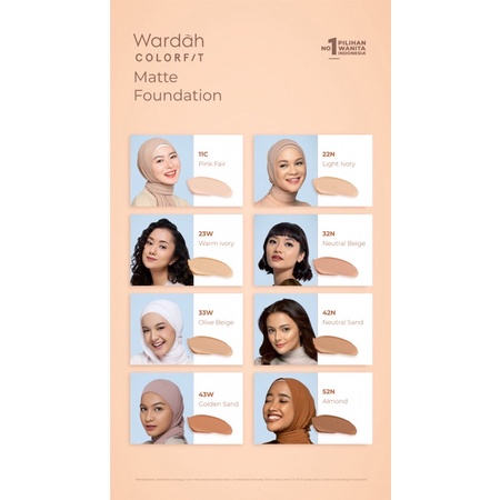 Wardah Colorfit Matte Foundation