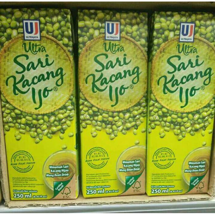 Ultra Sari Minuman Kacang Ijo Slim 250ML