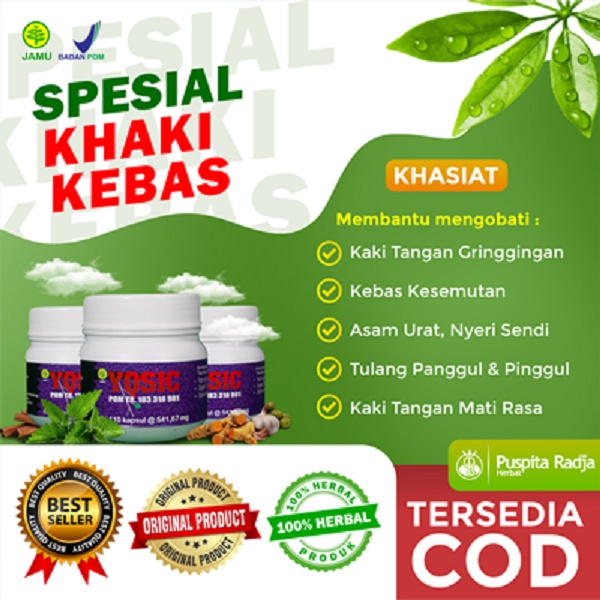 Obat Kaki Kebas Yosic  Puspita Radja Herbal