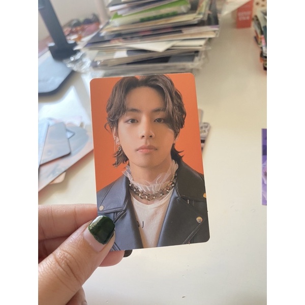OFFICIAL PHOTOCARD PC BTS TAEHYUNG CREAM BUTTER ALBUM TAE GENG MOTOR & RM OSIS