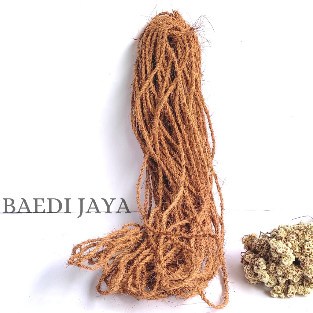 

TALI HAMPERS-TALI SABUT KELAPA 2MM PANJANG 70METER-TALI IKAT ANGGREK