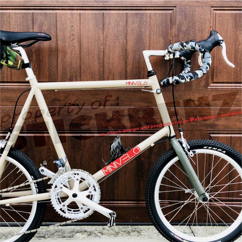Cutting Sticker Stiker Frame Sepeda Mini Minivelo 01 Custom