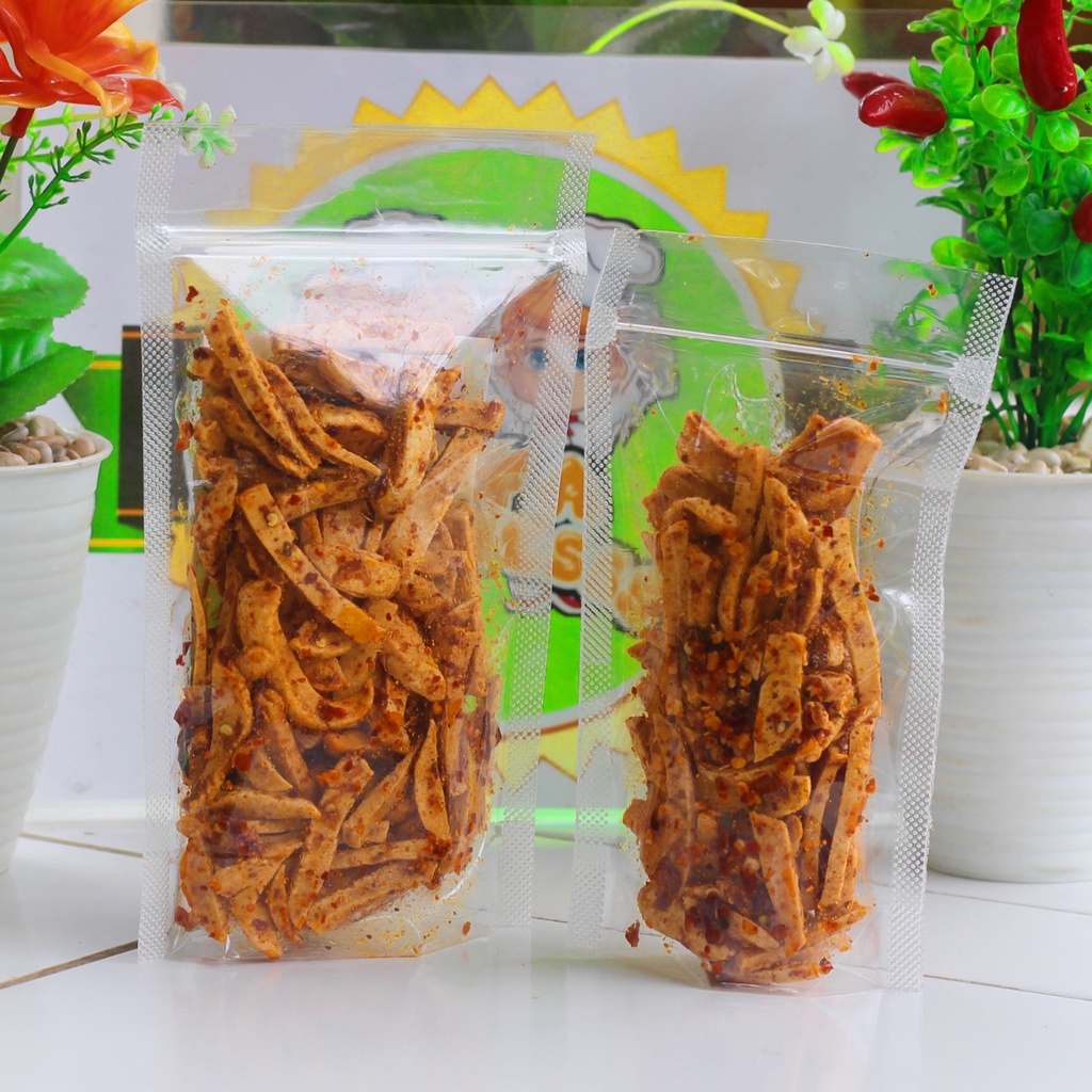 

Cemilan Basreng Renyah Rasa Keju Pedas Original Ekstra Daun Jeruk Berat 500 Gram