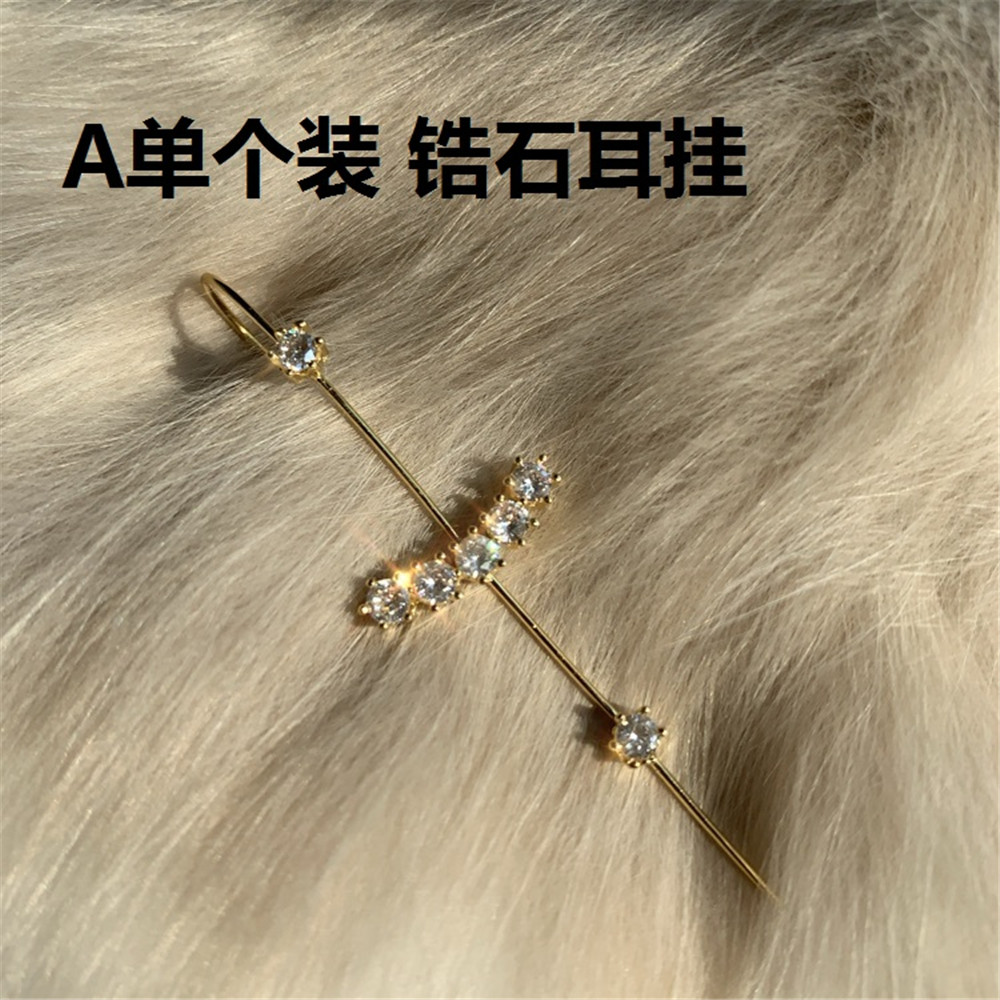 【COD Tangding】NEW Anting Gaya Korea Aksen Zircon Untuk Aksesoris Telinga