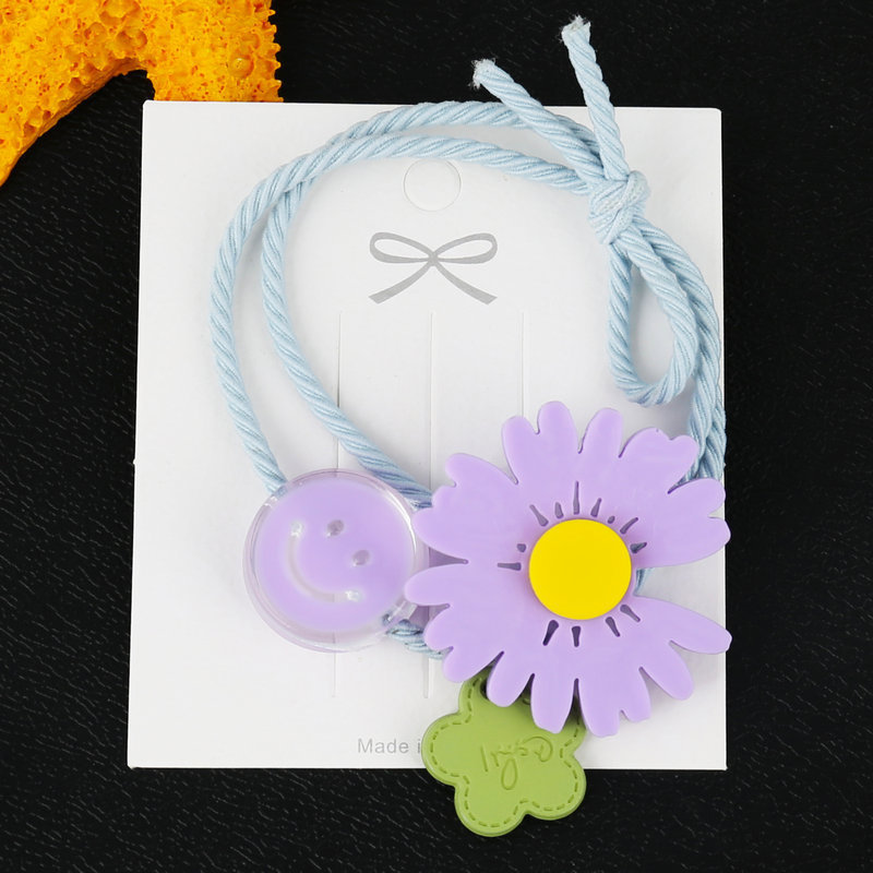 Hair Bands Rubber Bands Smiling Face Daisy