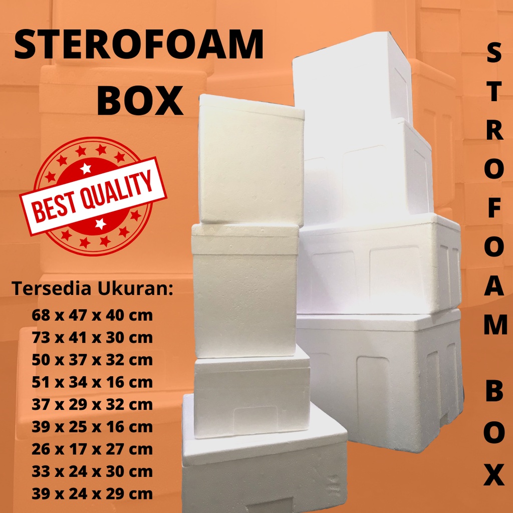 Box Styrofoam ES KRISTAL 50x37x32cm KIRIM SELURUH INDONESIA