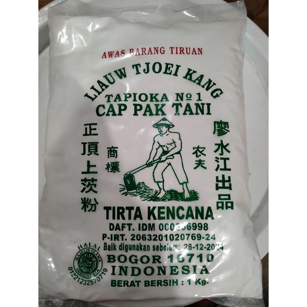 

Tapioka Cap PAK TANI Bogor 1kg | Tepung Sagu Pak Tani