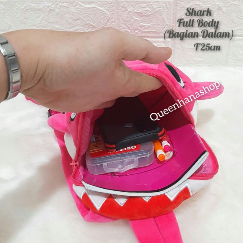 TAS RANSEL BONEKA / TAS BONEKA SHARK / BABY SHARK / BAGPACK BONEKA SHARK / TAS RANSEL ANAK