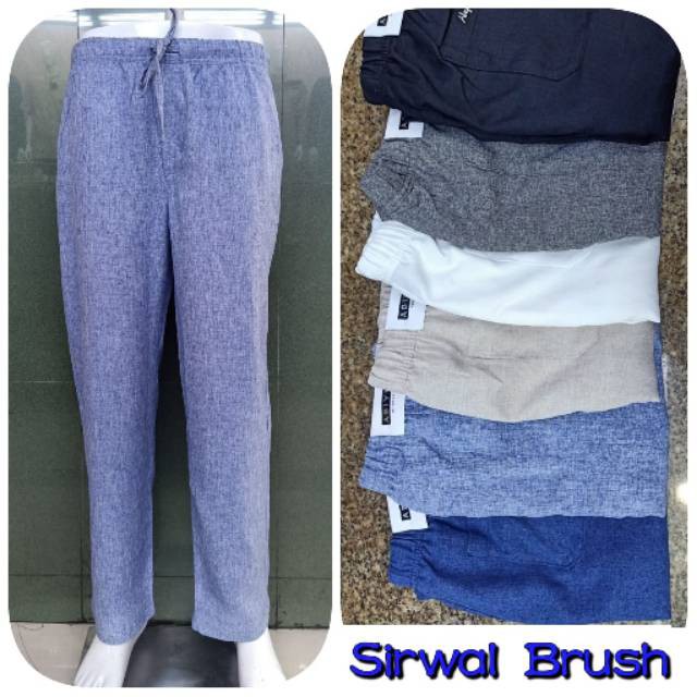 CELANA SIRWAL BY ABIYU/celana muslim pria/celana casual/celana brush/lentur/adem/celana pria dewasa