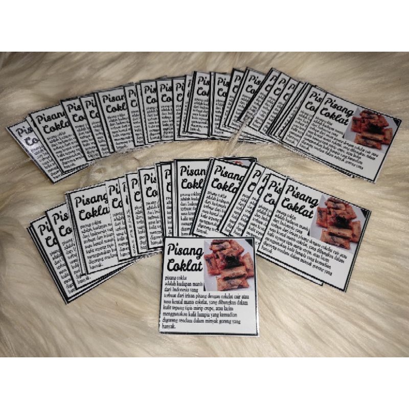 

stiker makanan 26rbu isi 105lembar bisa reques