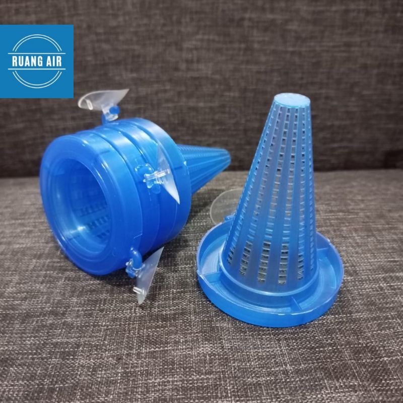 WADAH / SARINGAN /  CORONG 10 CM TEMPAT CACING PAKAN IKAN HIAS UKURAN BESAR 10 CM