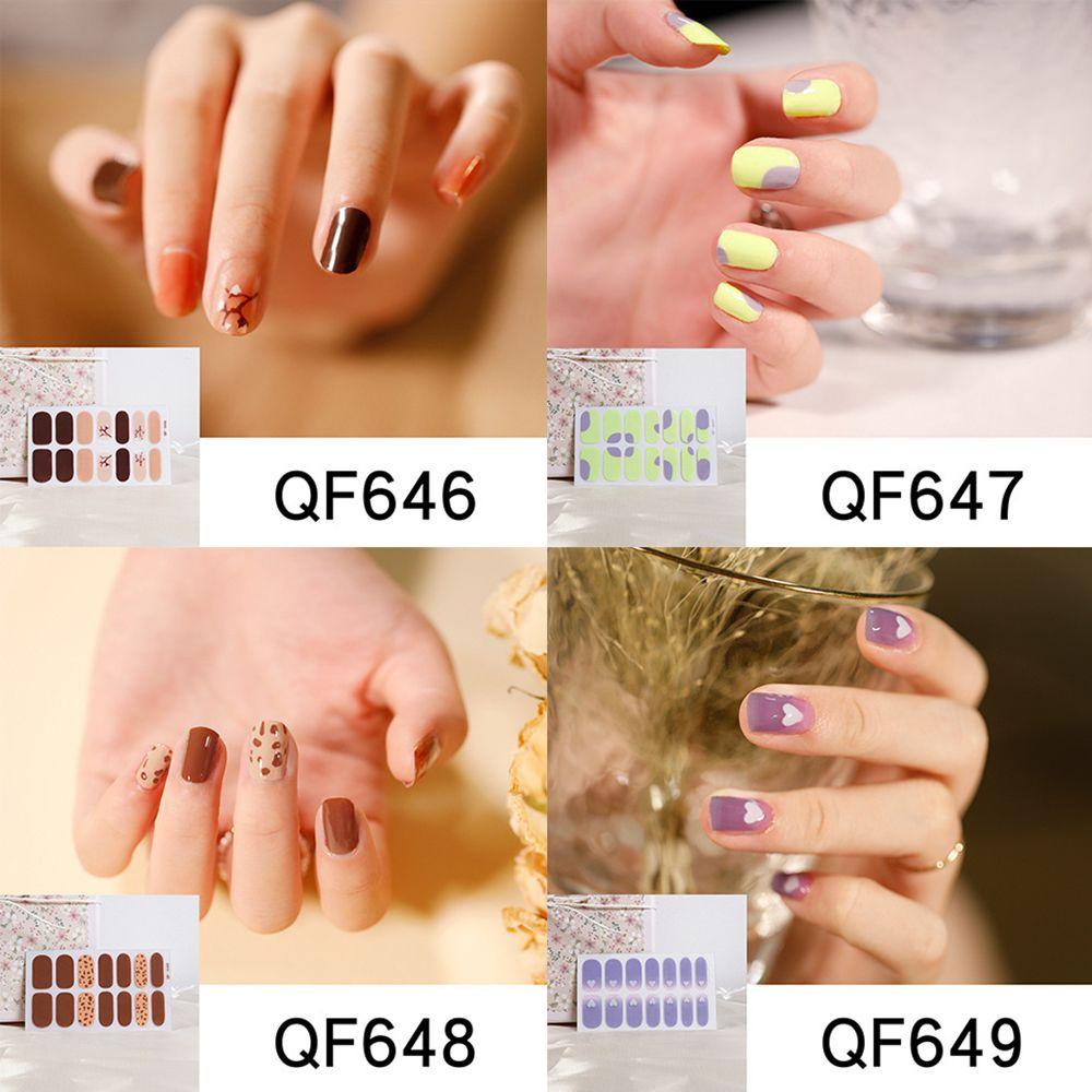 R-flower Nail Polish Strip 11warna Dekorasi Nail Art Decals