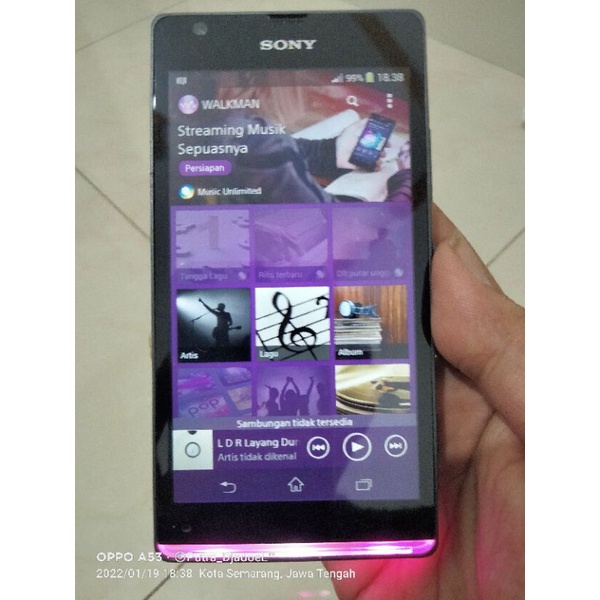 Sony Ericsson Xperia SP C5303 4G Normal Android Jadul Langka Original Mulus Speaker Bass Joss Lampu 