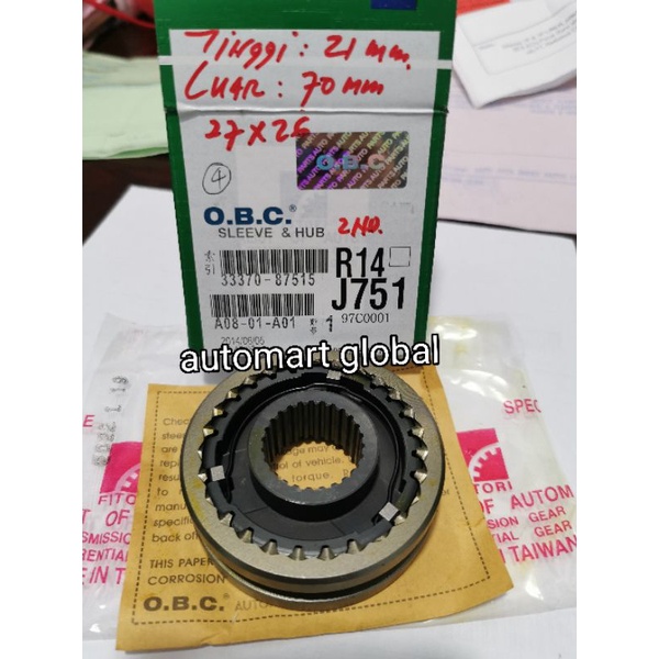 hub sleve 2nd avanza xenia 1300 1500cc 33370-87515