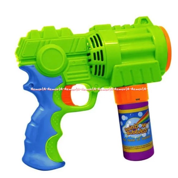 Rainbow Bubble Extreme Bubble Blaster Gun Mainan Gelembung Sabun Bentuk Pistol Pistolan 118ml