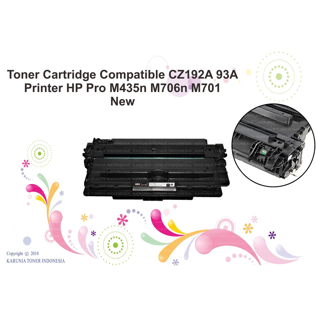 Toner Cartridge Compatible CZ192A 93A Printer HP Pro M435n M706n M701 New