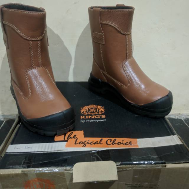 [Second] Sepatu Safety King's  Ori Sepatu Kulit Karet Sepatu Proyek
