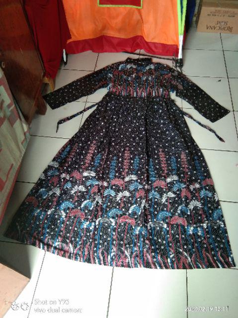 Batik Couple Keluarga Sania Ruffle Ori Ndoro Jowi Dnt