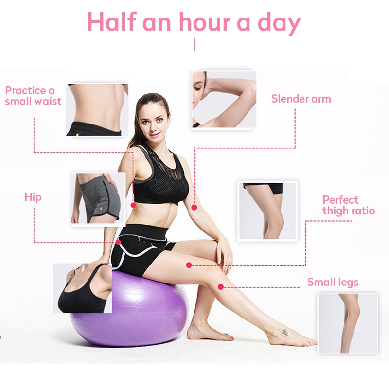 ★Hadiah Alat Tiup★ Bola Pilates Yoga/Anti Burst Gym Ball 25 Cm/Bola Pilates Fitness/Yoga Latihan Senam Pilates Ball