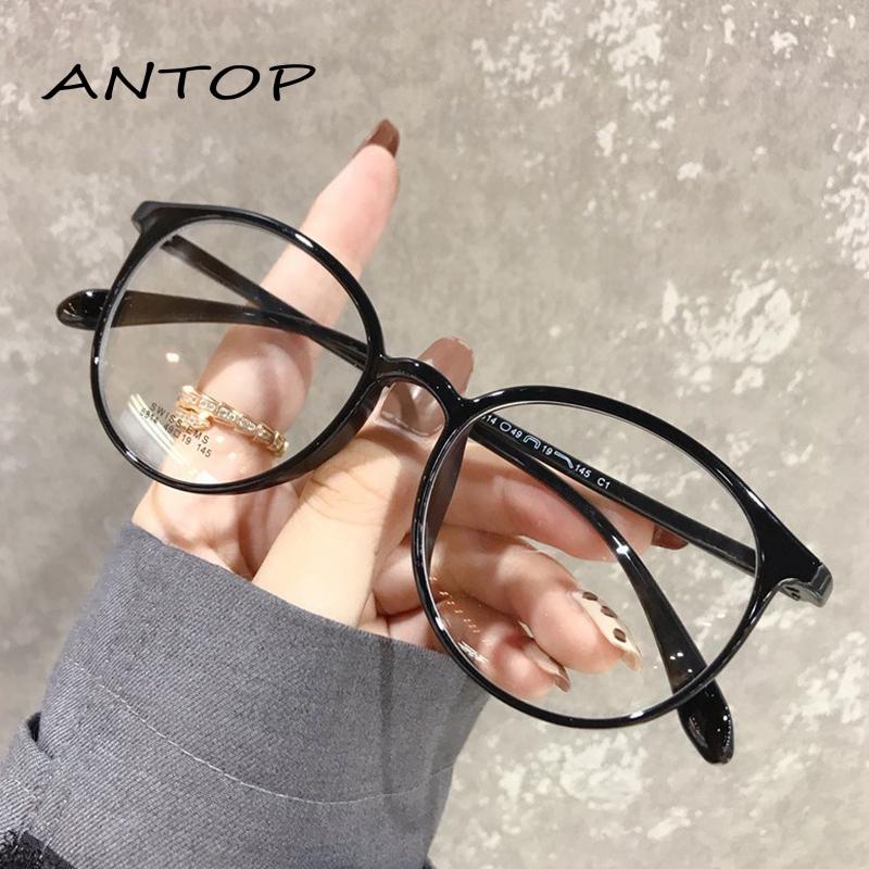 COD Kacamata Korea Wanita Kacamata Anti Radiasi Wanita Fashion retro flat Eyeglasses ANTOP