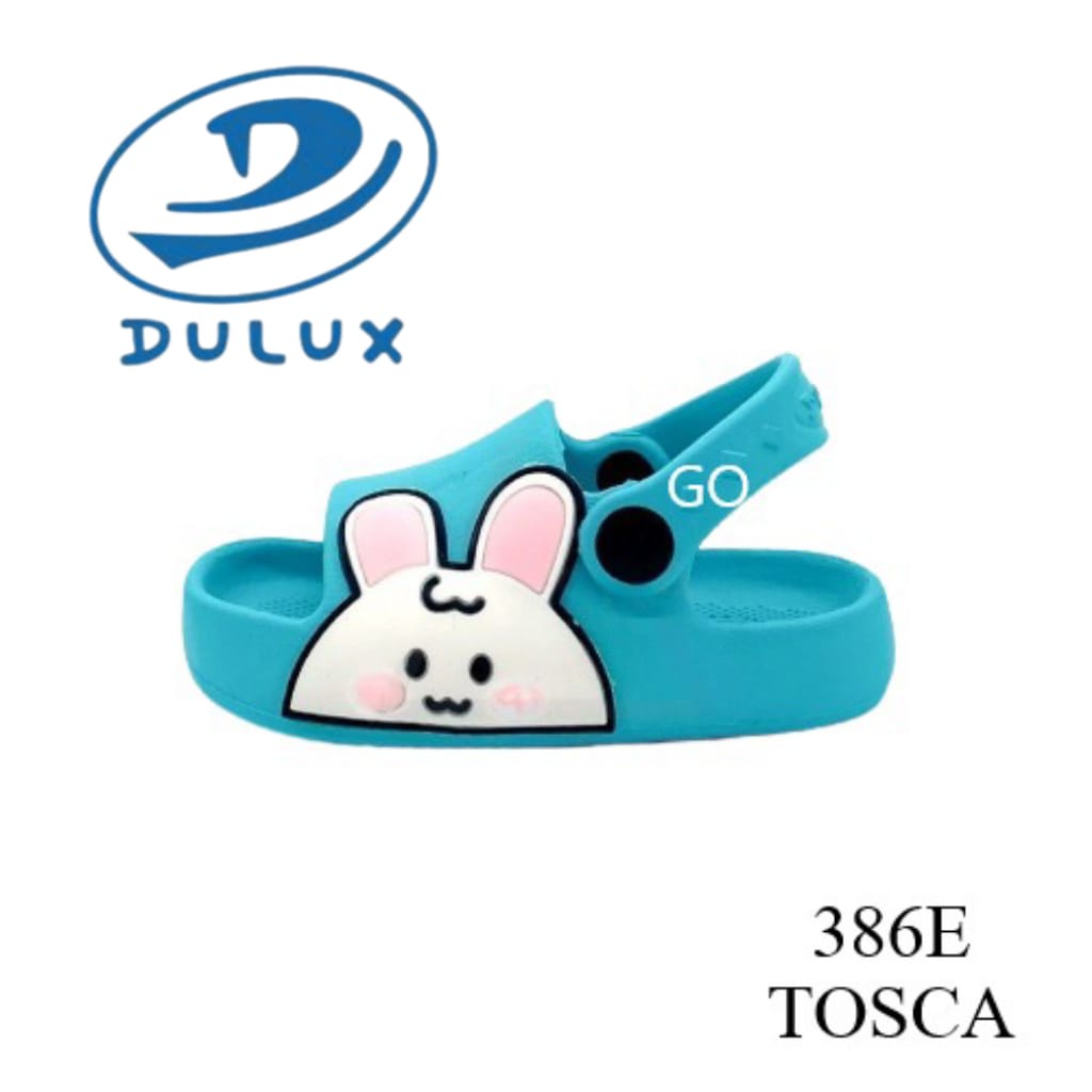 gos DULUX 386E Sandal Anak Perempuan Baim Sandal Anak Selop Tali Belakang Sandal Karet Terbaru