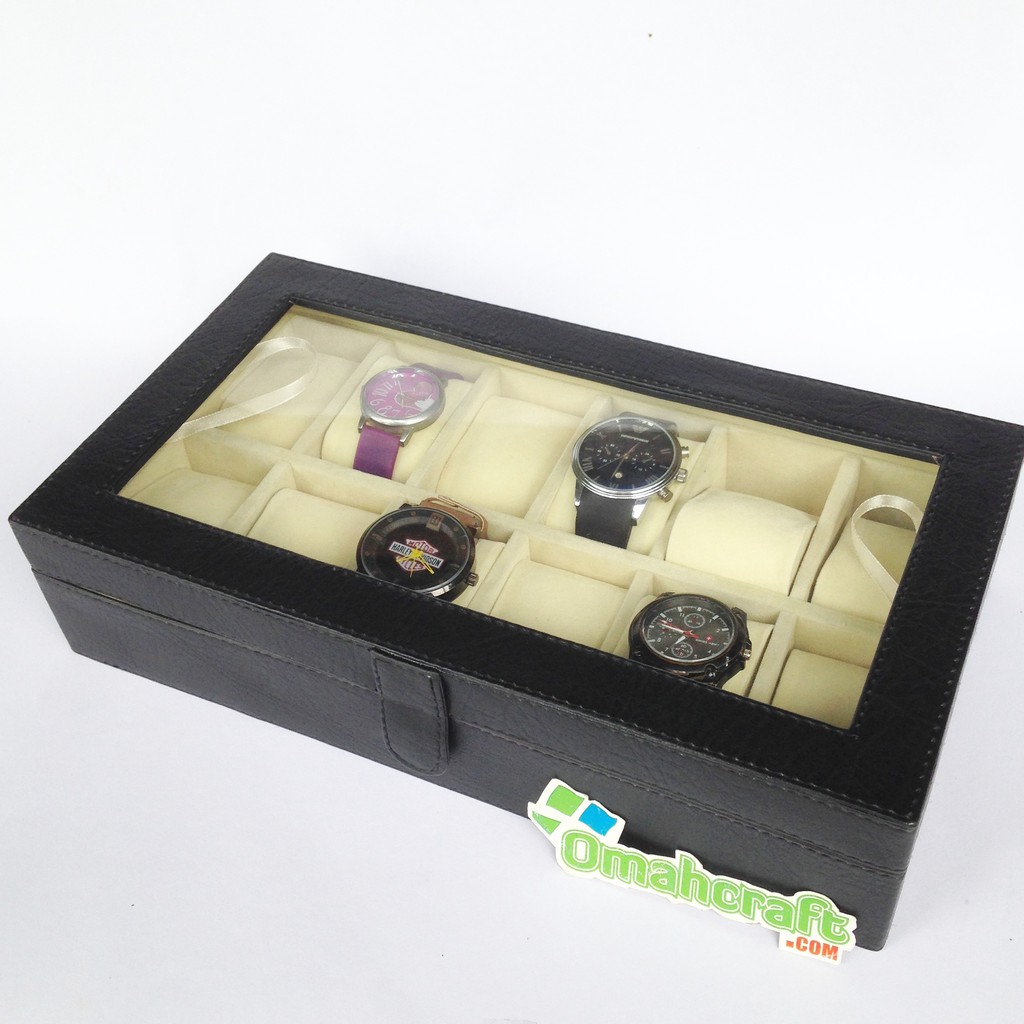 LARGE SIZE - Kotak Jam JUMBO isi 12 Full Color  / Box Jam Tangan / Tempat Jam JUMBO