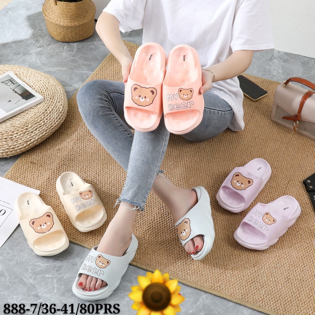 Sandal Karet Jelly Wedges Wanita import Model Terbaru Original Kekinian by AGUNG STYLE Balance 888-7