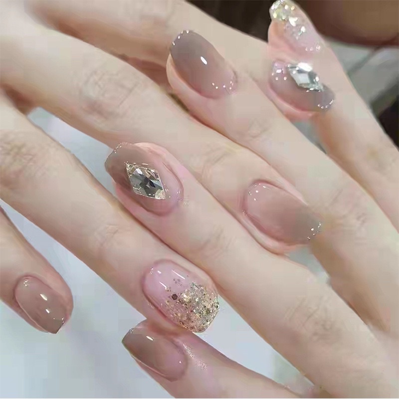 Kuku Palsu 【A4，lem sticker】Nikah Wedding False Nailart Pengantin Tangan