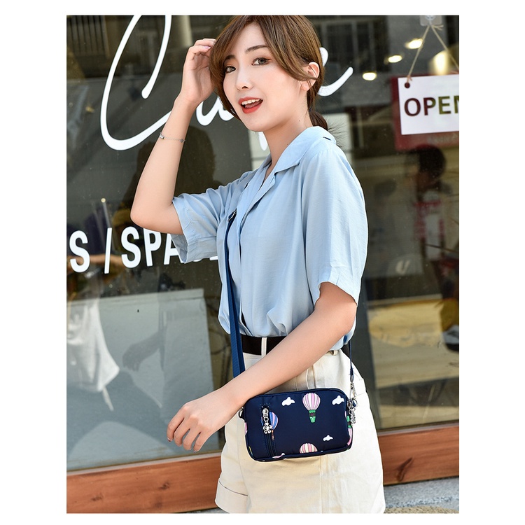 1001 IMPORT READY TAS SELEMPANG WANITA RESLETING BUNGA !!! - 6 VARIASI