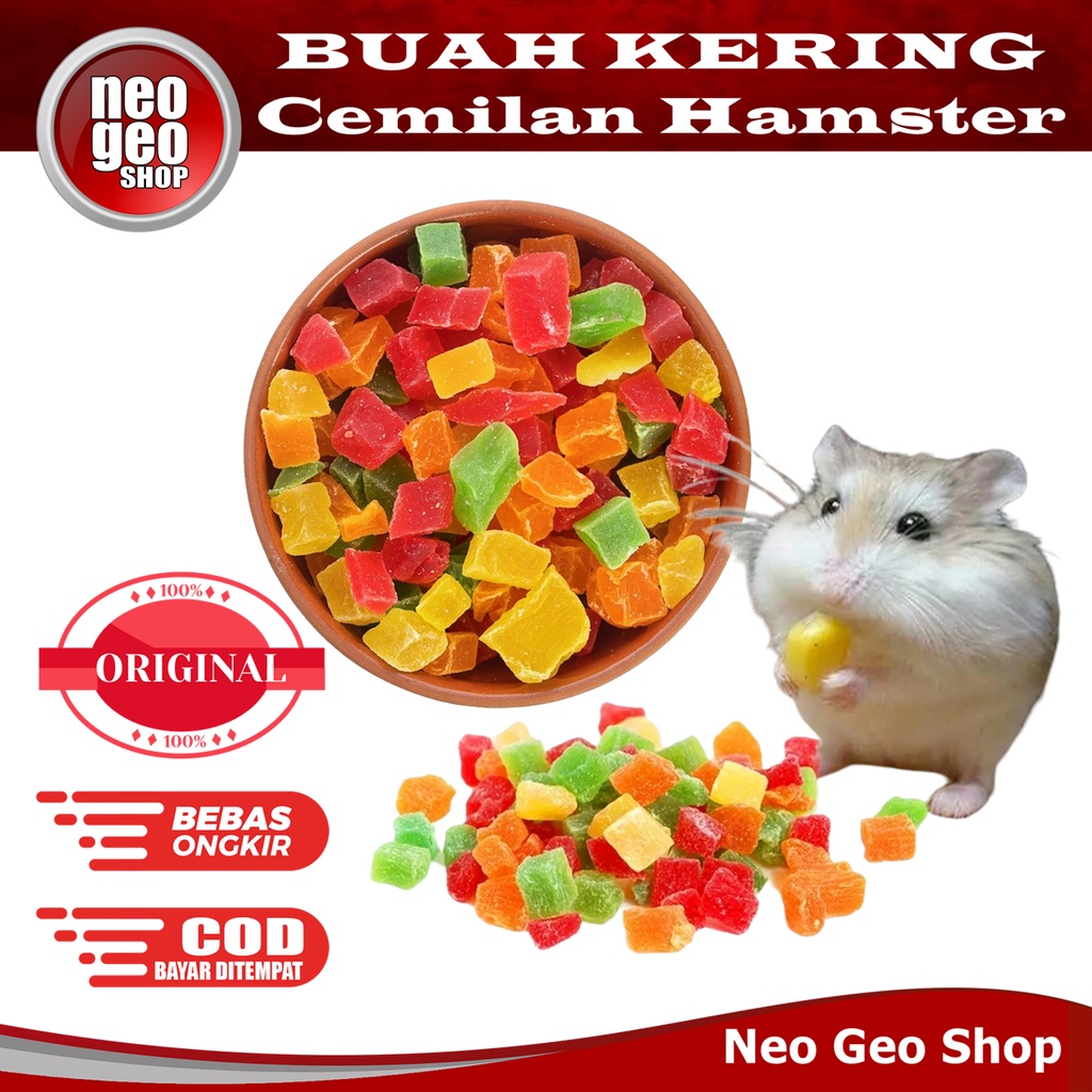 Buah Kering Snack Dried Fruit Cemilan Makanan Hamster Food Pakan