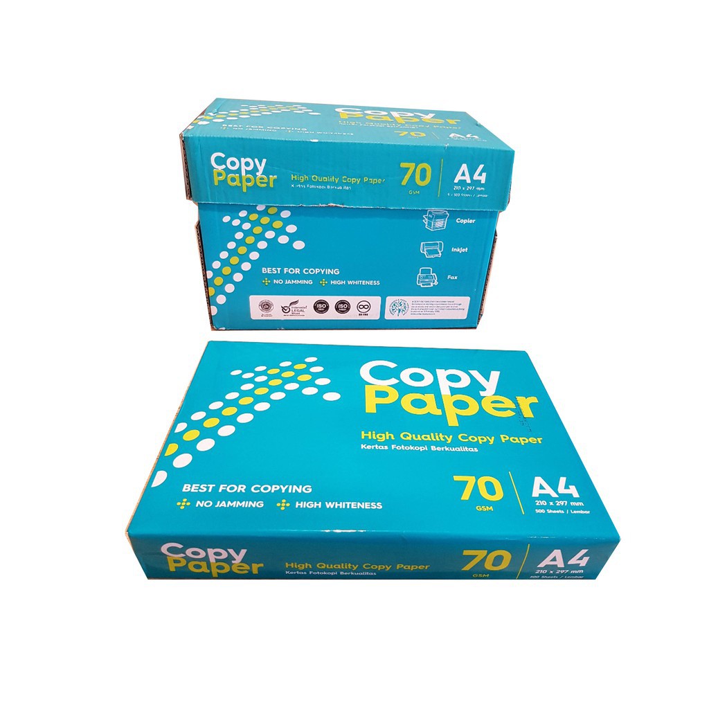 

1 Dus Kertas A4 70gr Kertas HVS A4 Copy Paper CPR (1 Box = 5 Rim)