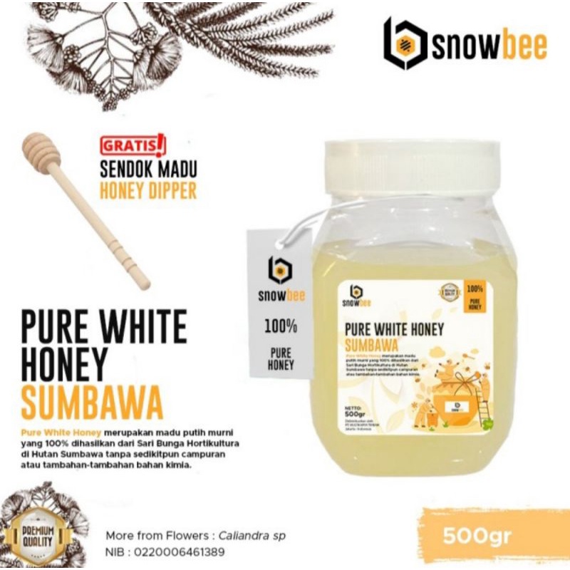 

Madu Putih Hutan Sumbawa Murni 500gr Snowbee Pure Honey