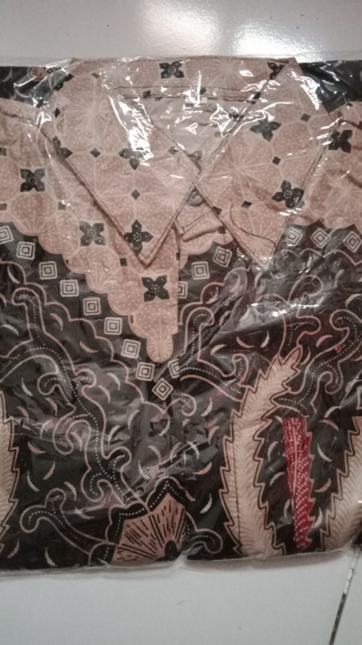 Bswart Batik Hrb026 Kenongo Hem Pendek Padi Pekalongan M L Xl Batik Pria Murah Modern