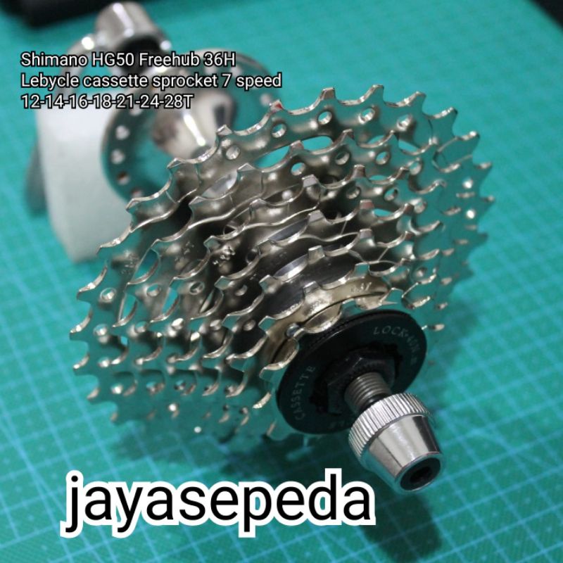 Freehub 36H Shimano 7 speed Exage Japan QR rear only  sprocket 7 speed 12-28T 12T - 28 T