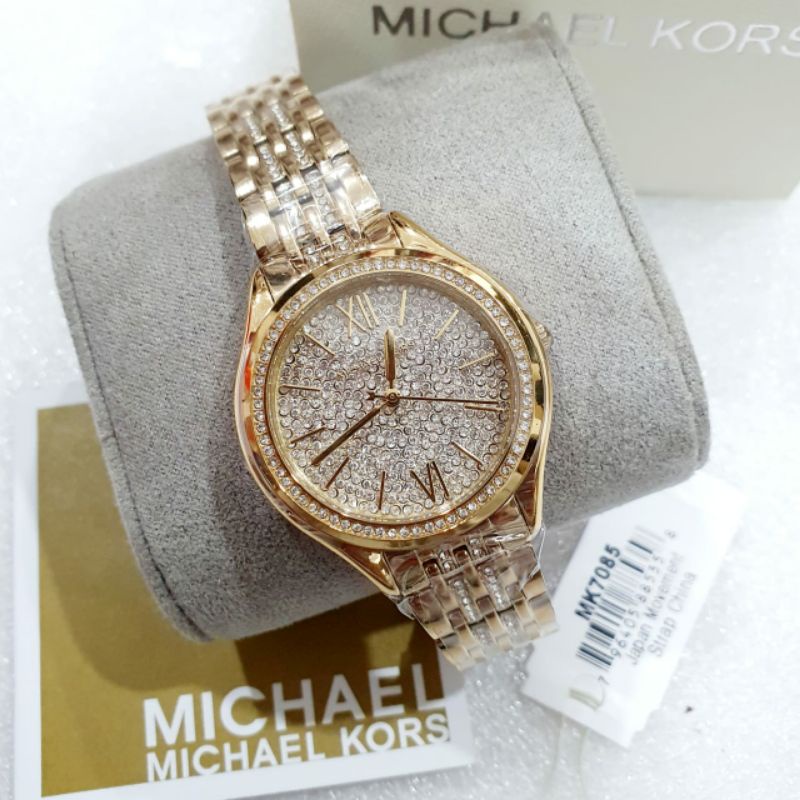 JAM TANGAN PRIA WANITA | RANTAI | KULIT | KARET | MURAH | WANITA MICHAEL KORS TIPE MK 7085 ORI