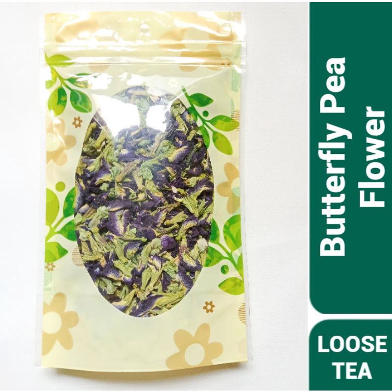 BUTTERFLY PEA TEA : BLUE BUTTERFLY PEA FLOWER TEA / TEH BUNGA TELENG (25 Gram - 100 Gram)