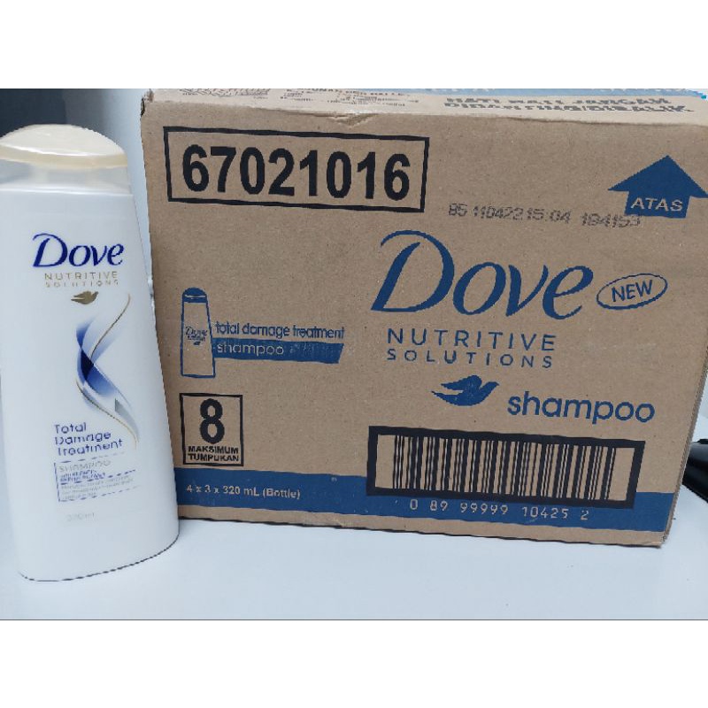 Jual Shampoo Dove Total Damage 320ml (Expired April 2022) Shopee