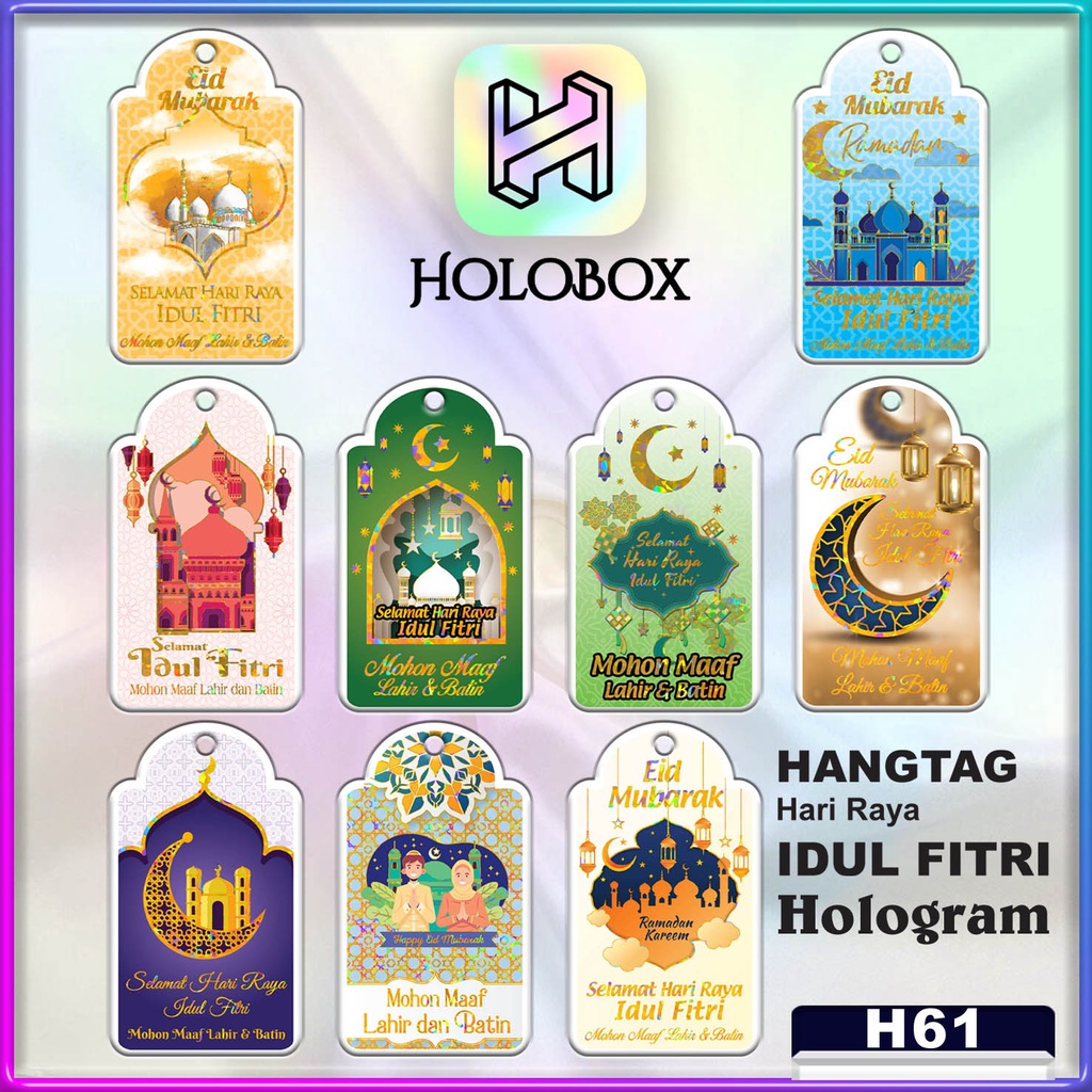 

Hangtag Idul Fitri|Hangtag Murah|Hangtag Hologram|Hangtag|5,5x9,5|H61