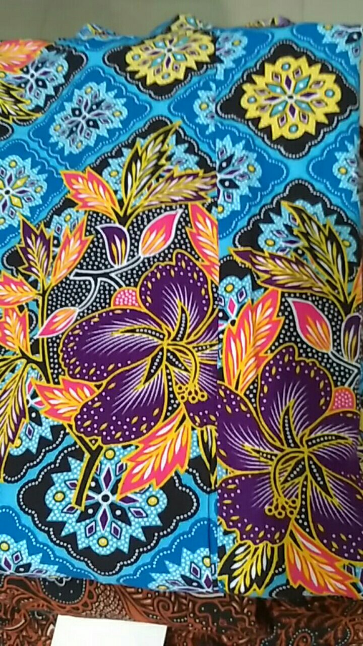 Daster Kencana Ungu Manisa (ku Label Biru Asli) - Homedress Cantik Batik Solo Tali Pinggang