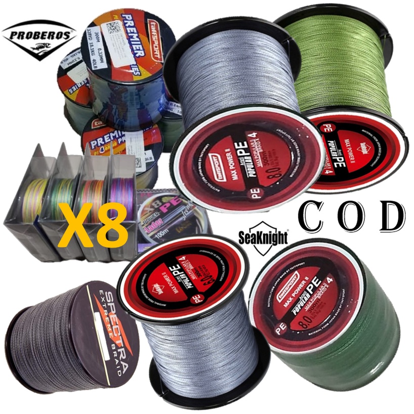 SENAR BENANG PE TALI PANCING 8X 4X BRAIDED 100M - 500M EXTREME BRAID LINE SOLOPLAY SPECTRA SENAR PAN